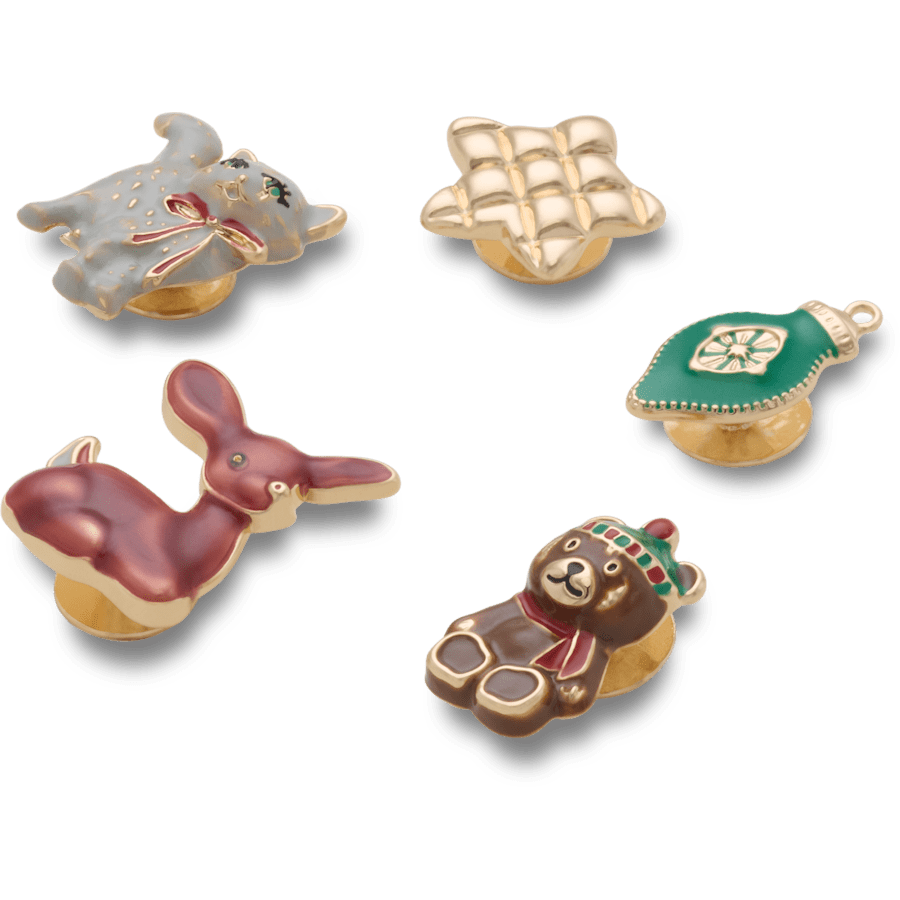 Nostalgic Holiday 5 Pack - Angle personnalisé - Jibbitz Charms