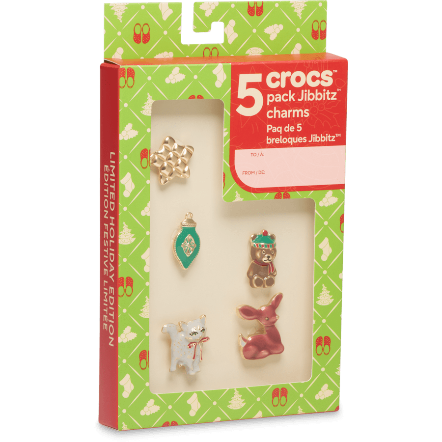 Nostalgic Holiday 5 Pack - accessoires sur la carte du colis - Jibbitz Charms