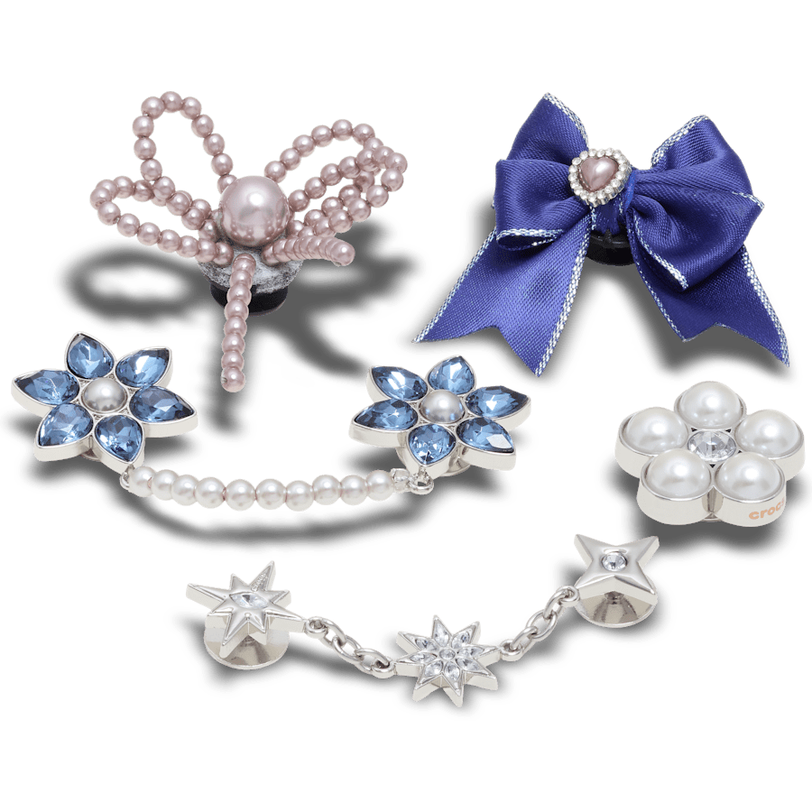 Celestial Gem and Pearl 5 Pack - mukautettu kulma - Jibbitz Charms