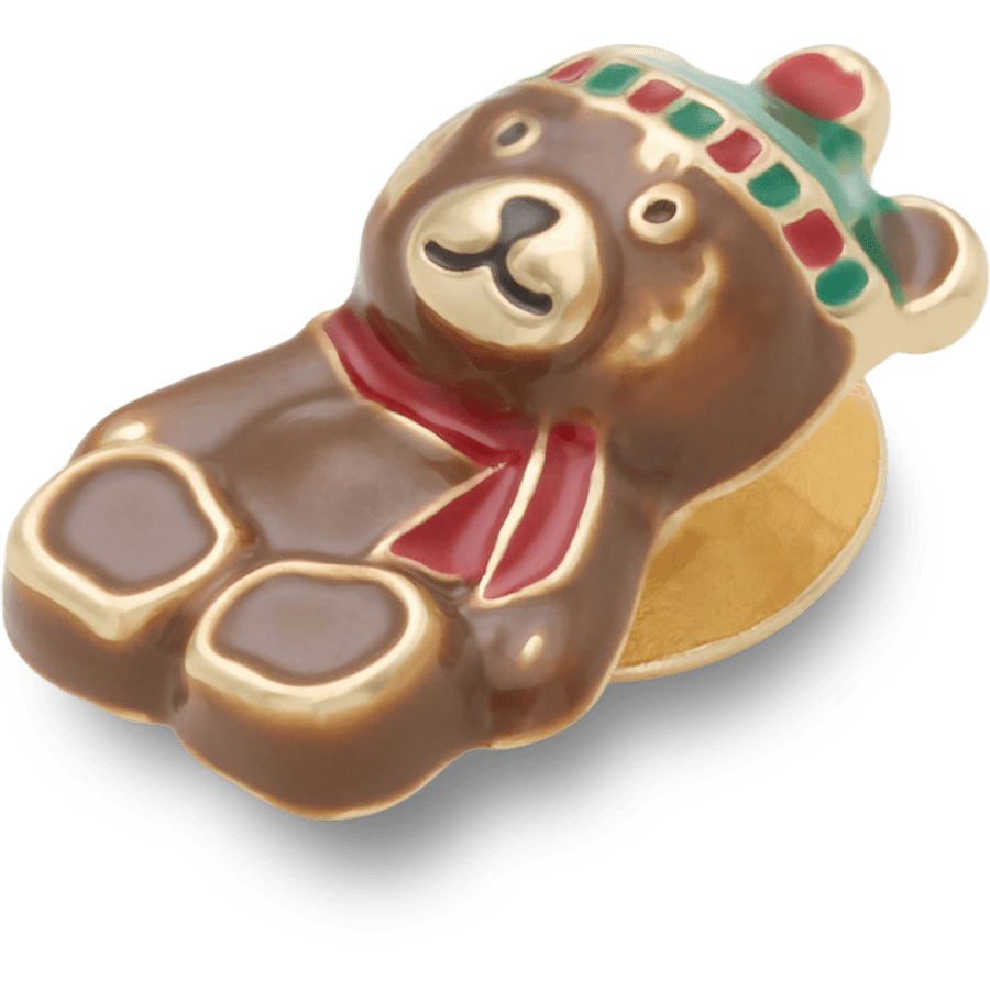 Nostalgic Holiday Teddy Bear - benutzerdefinierter Winkel - Jibbitz Charms