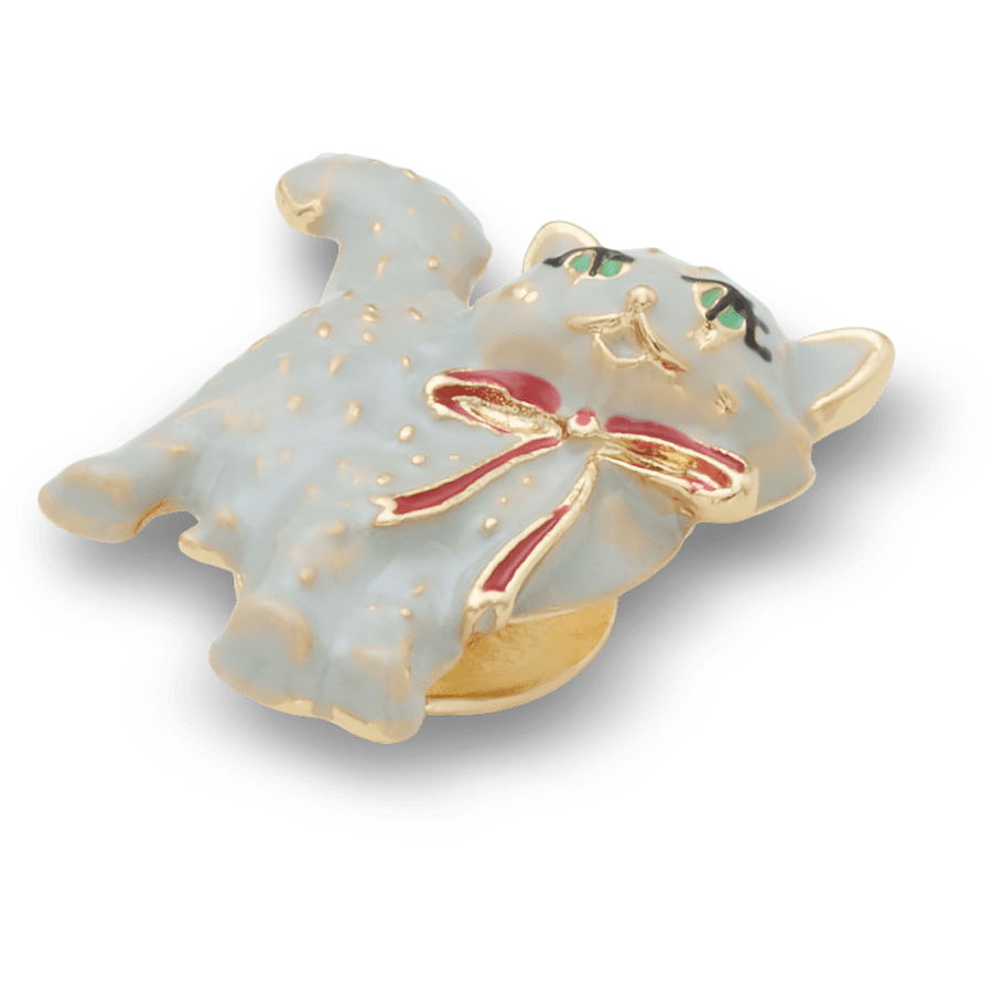 Nostalgic Holiday Kitten - Custom Angle - Jibbitz Charms