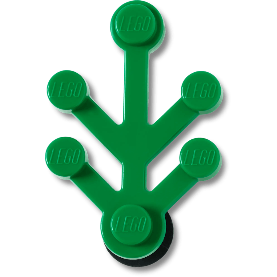 LEGO® Dark Green Leaf - accessoire weergave - Jibbitz Charms