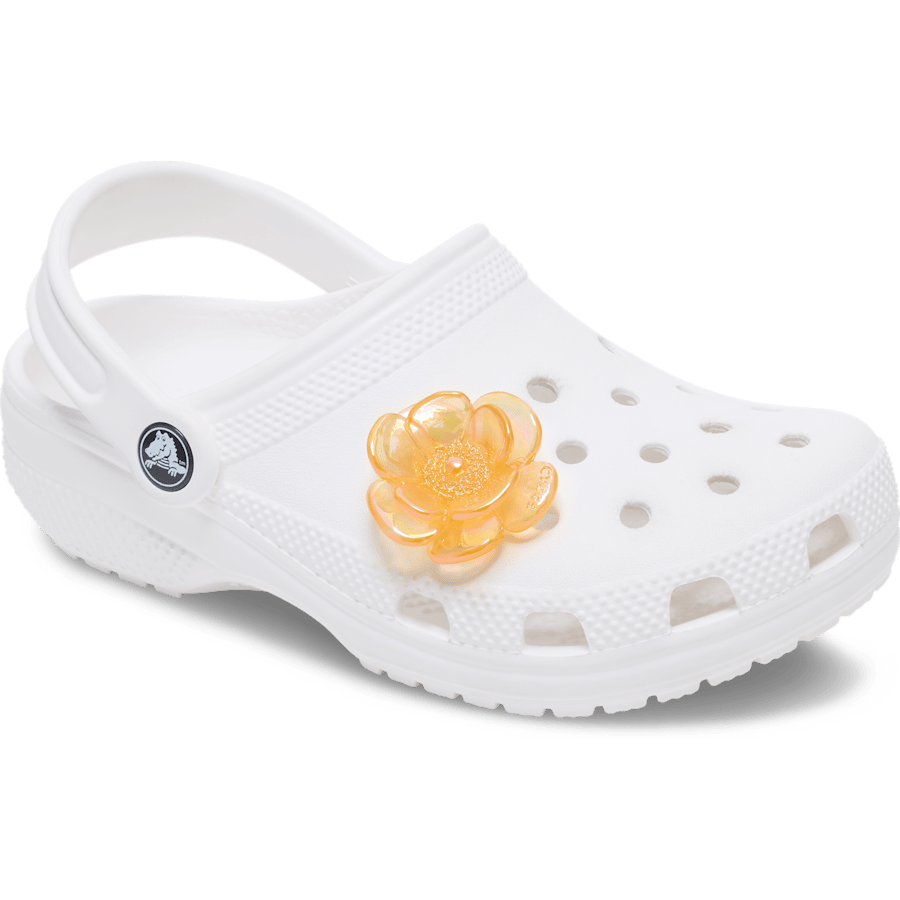 Orange Iridescent Flower - charm-on-shoes - Jibbitz Charms