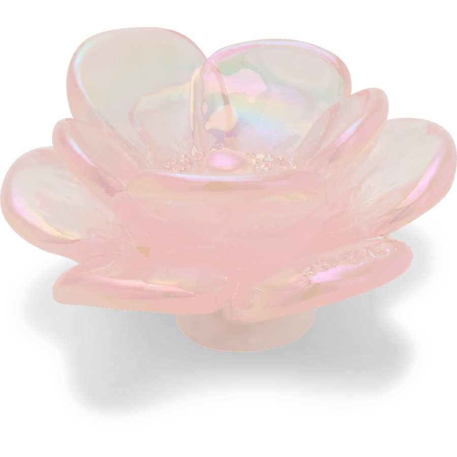 Pink Iridescent Flower - angle personnalisé - Jibbitz Charms