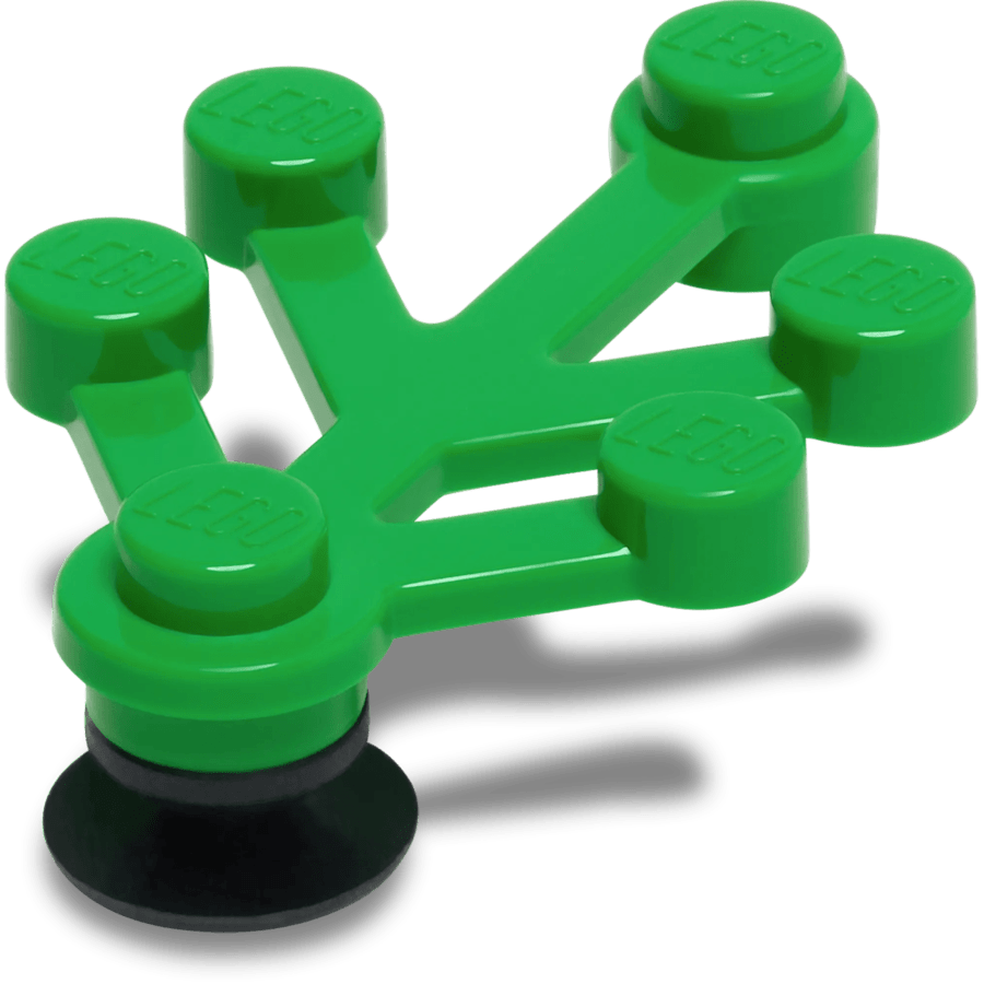 LEGO® Bright Green Leaf - aangepaste hoek - Jibbitz Charms