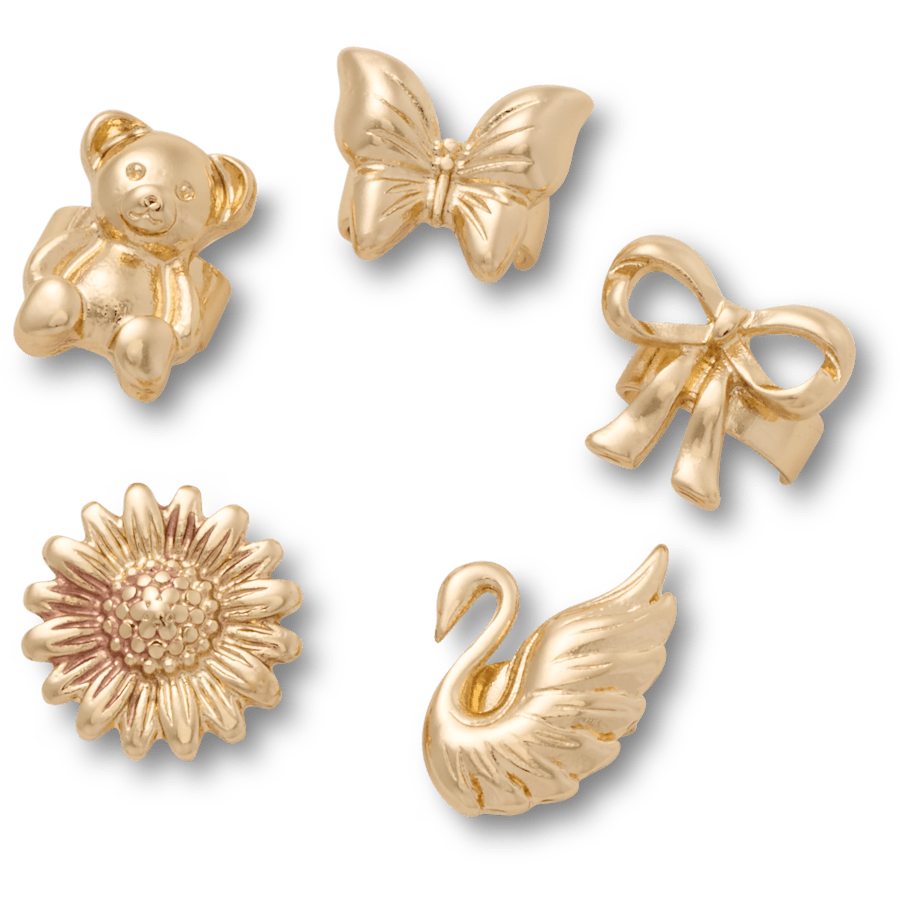 Sandal C Charms Gold Icons 5 Pack