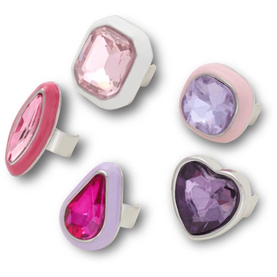 Sandal C Charms Multi Gems 5 Pack - benutzerdefinierter Winkel - Jibbitz Charms