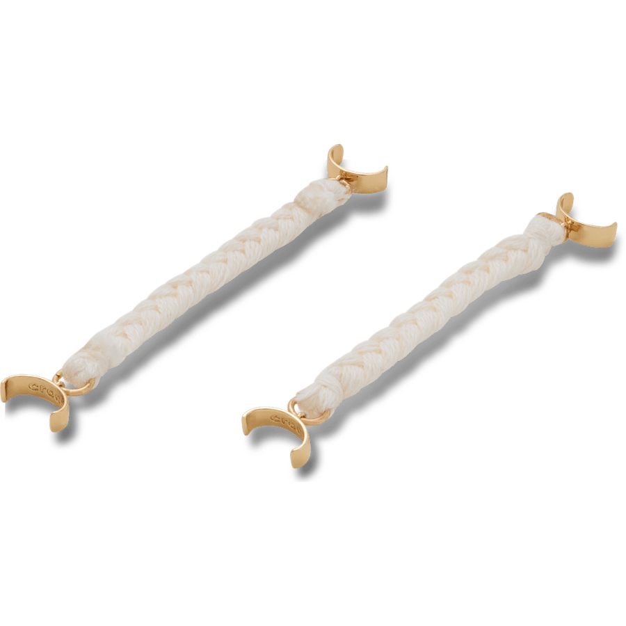 White Woven Sandal Chain 2 Pack - Custom Angle - Jibbitz Charms