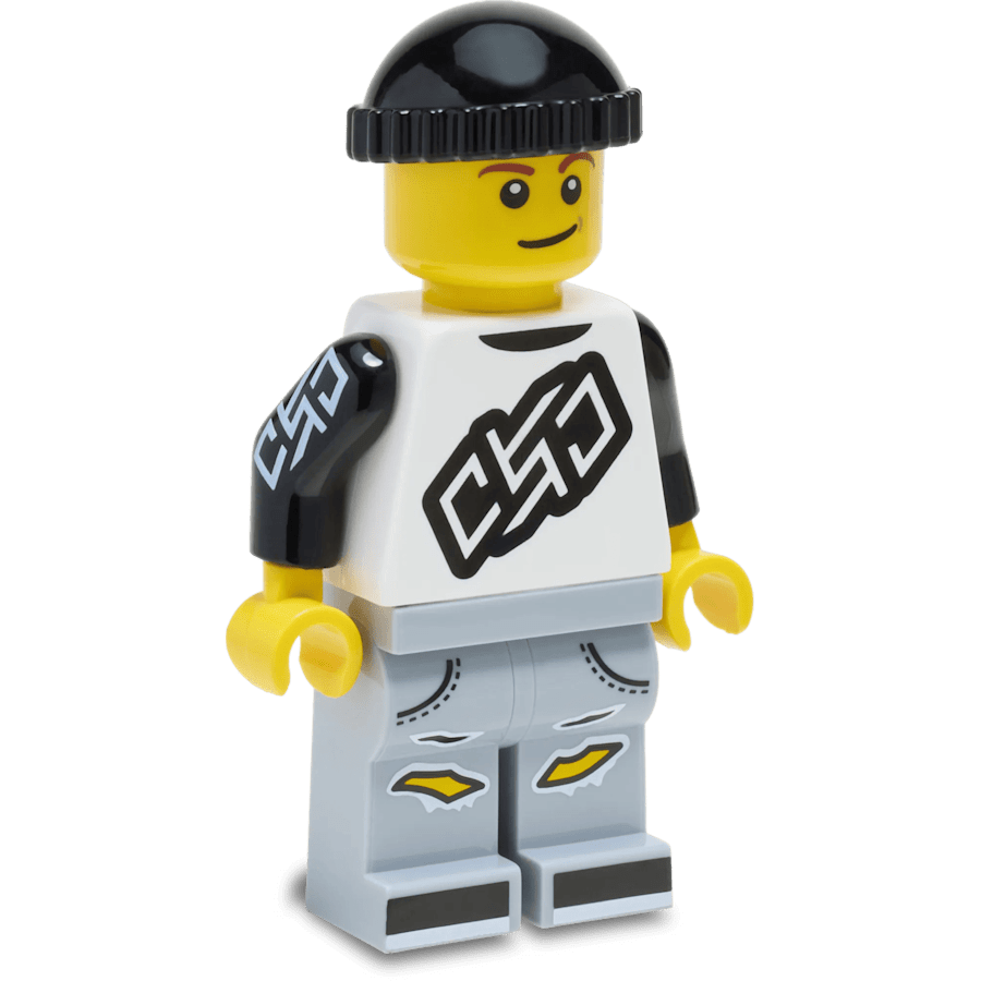LEGO® Vice Minifigure - aangepaste hoek - Jibbitz Charms