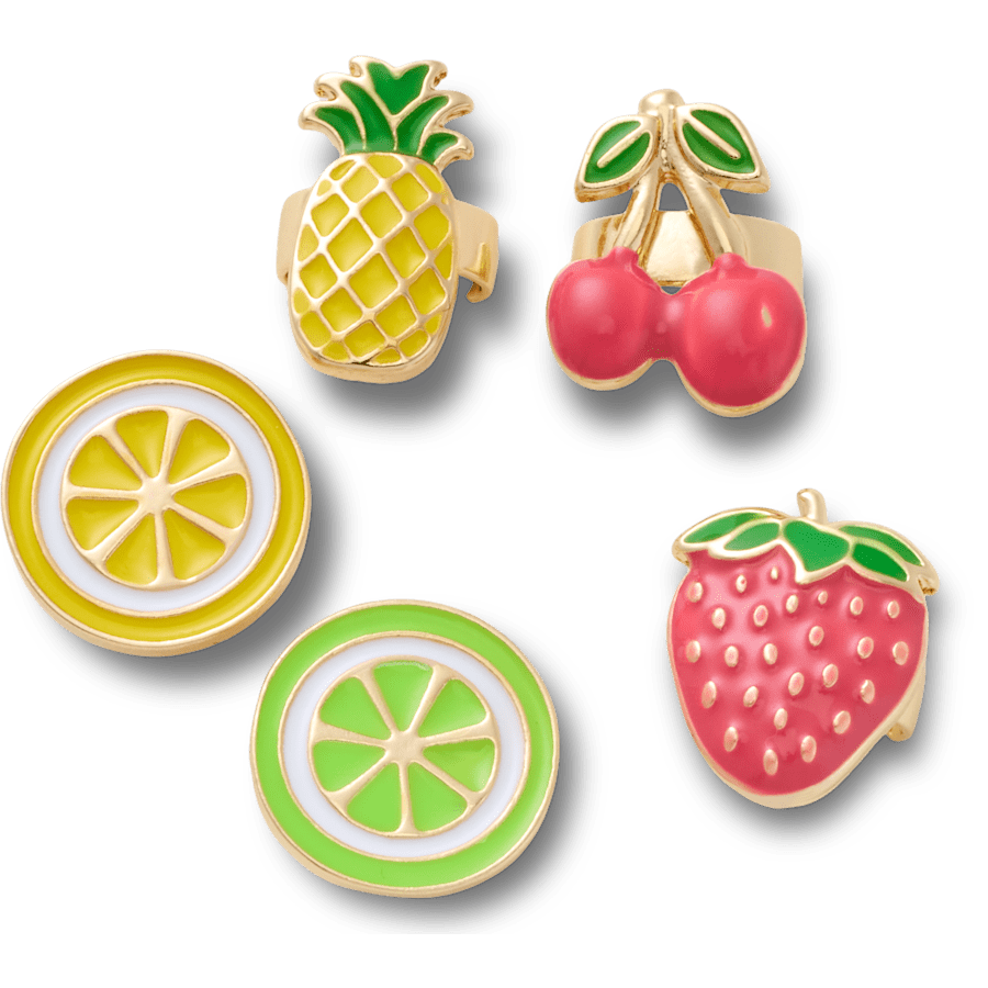 Sandal C Charms Enamel Fruit 5 Pack