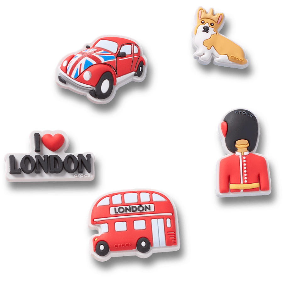 London Essentials 5 Pack - lisävarustenäkymä - Jibbitz Charms