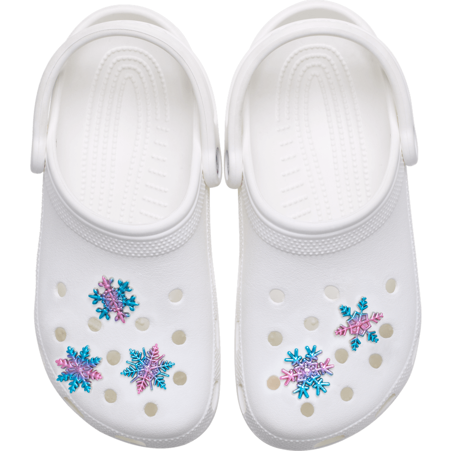 Elevated Gradient Snowflakes 5 Pack - charm-on-shoes - Jibbitz Charms