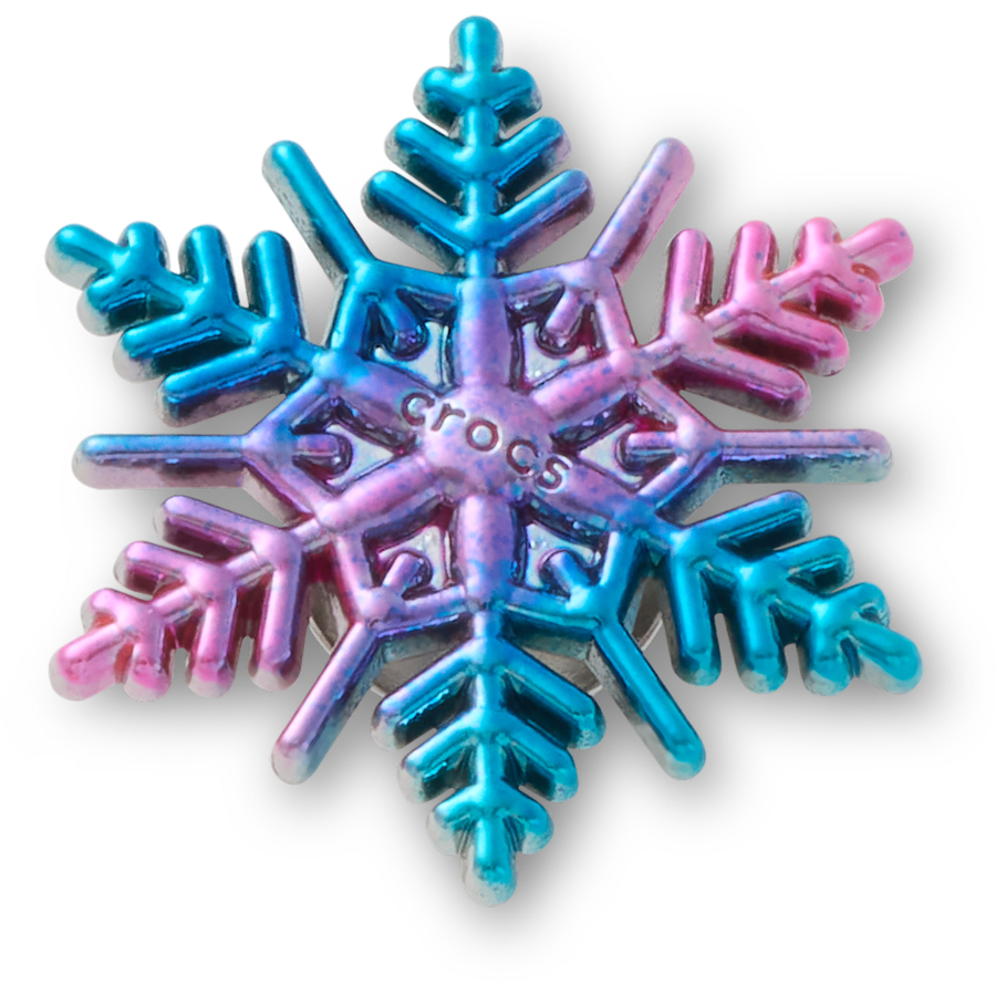 Elevated Gradient Point Snowflake - lisävarustenäkymä - Jibbitz Charms