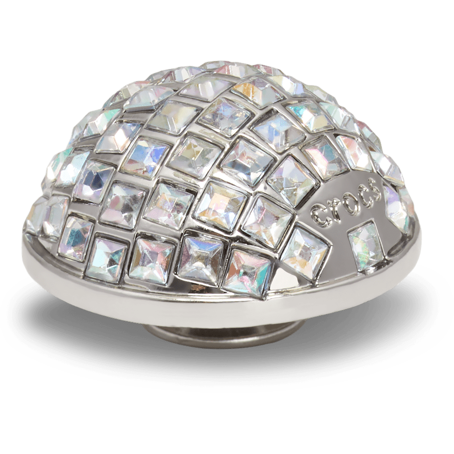 Silver Disco Holiday Ball - Custom Angle - Jibbitz Charms