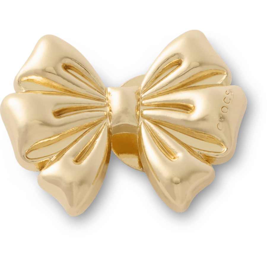 Gold Metal Bow - vue accessoire - Jibbitz Charms