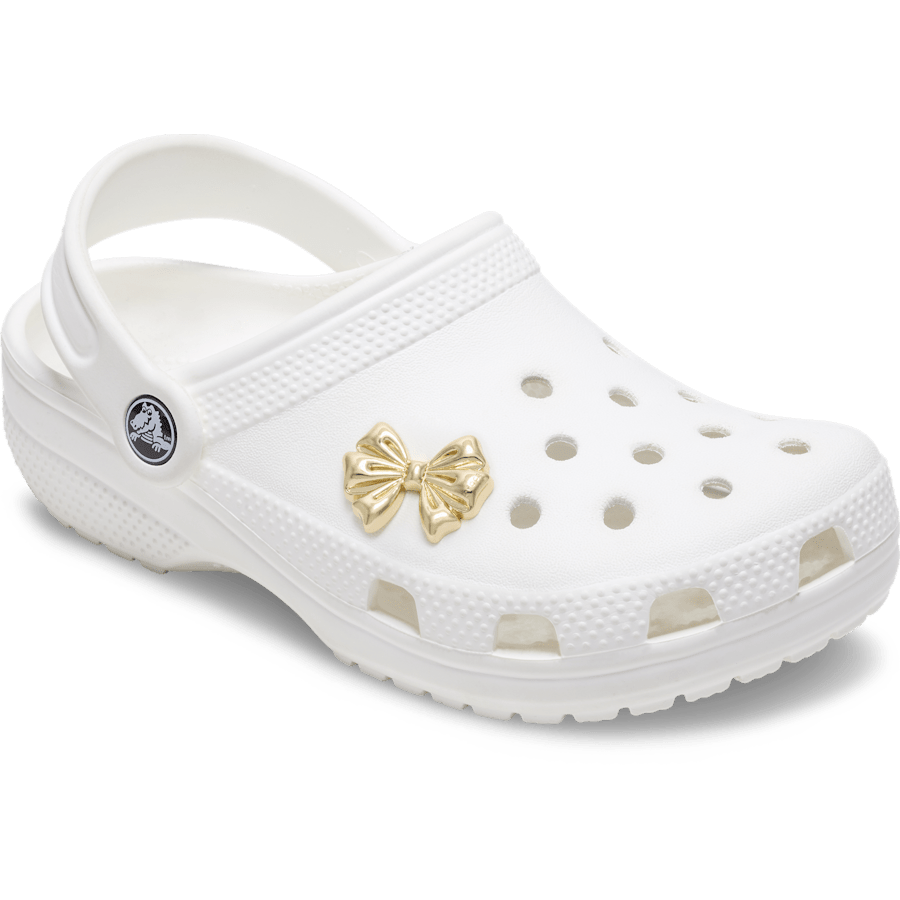 Gold Metal Bow - charm-on-shoes - Jibbitz Charms