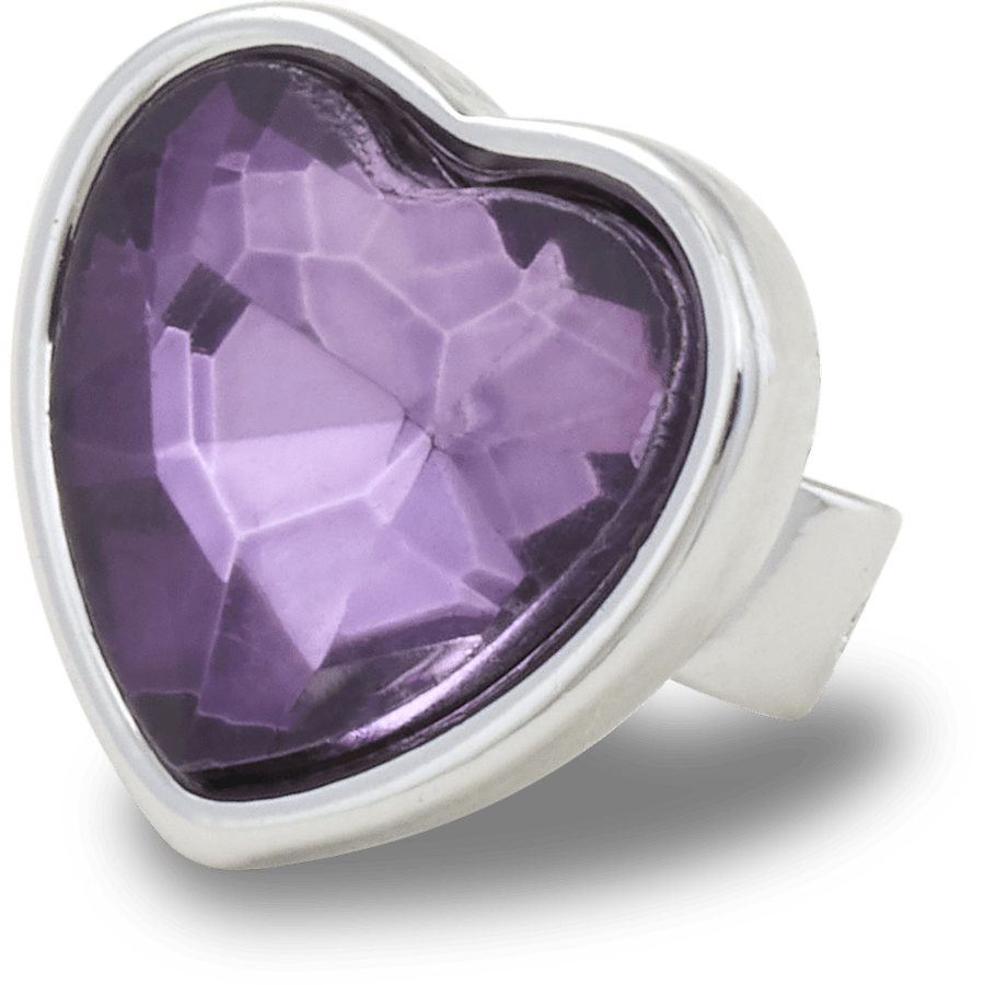 Heart Gem Sandal C Charm - Custom Angle - Jibbitz Charms
