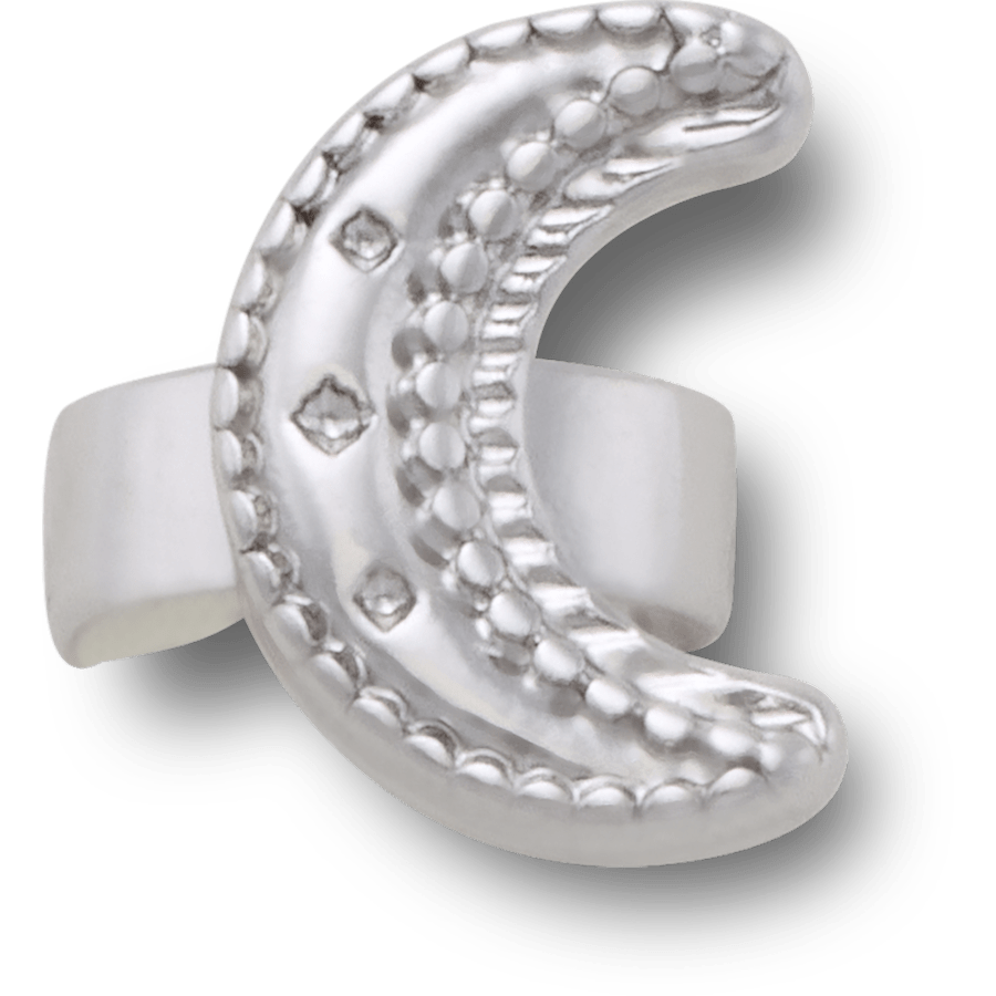 Silver Moon Sandal C Charm - Charm view - Jibbitz Charms