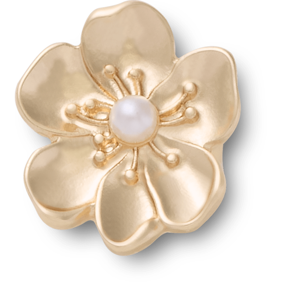 Gold Flower Sandal C Charm - Charm view - Jibbitz Charms