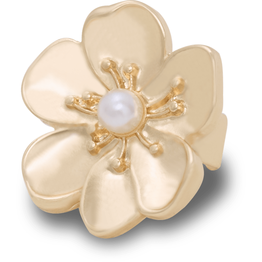 Gold Flower Sandal C Charm - Custom Angle - Jibbitz Charms
