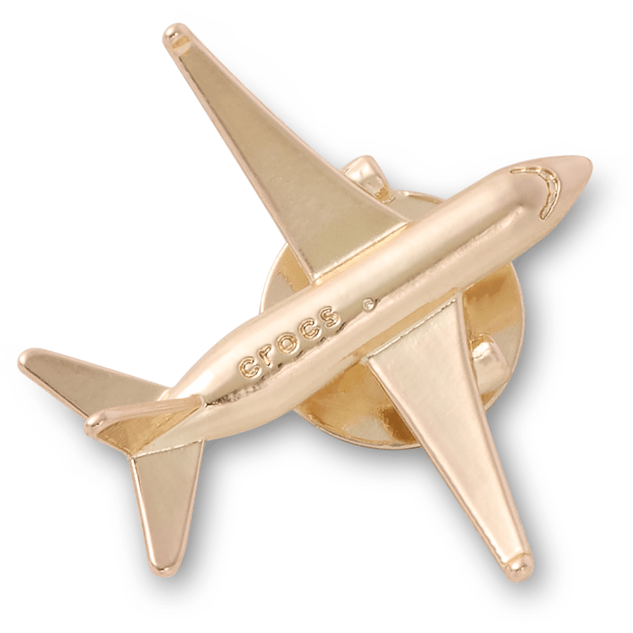 Gold Airplane - accessoire weergave - Jibbitz Charms