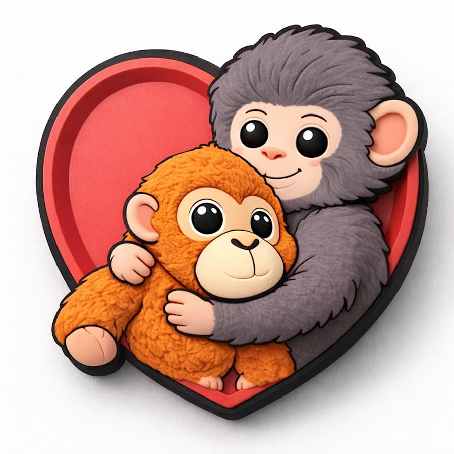 Punch (Panchi) the Monkey - vue accessoire - Jibbitz Charms