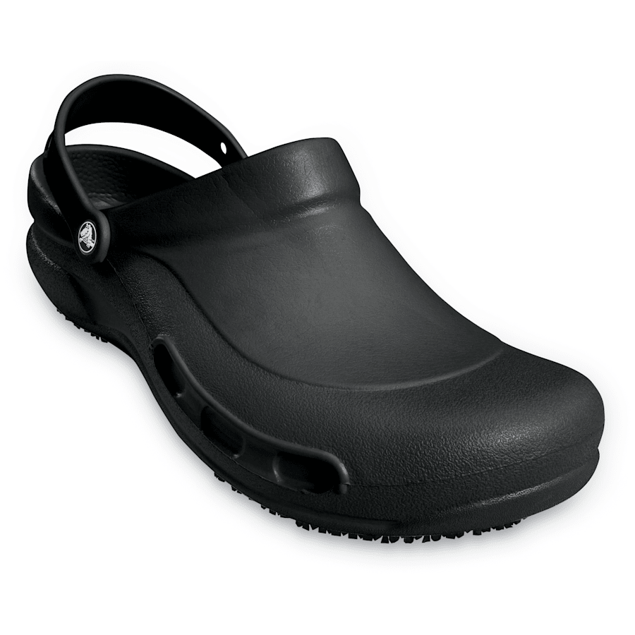 Black Bistro Work Clog - Angle - Crocs PFD