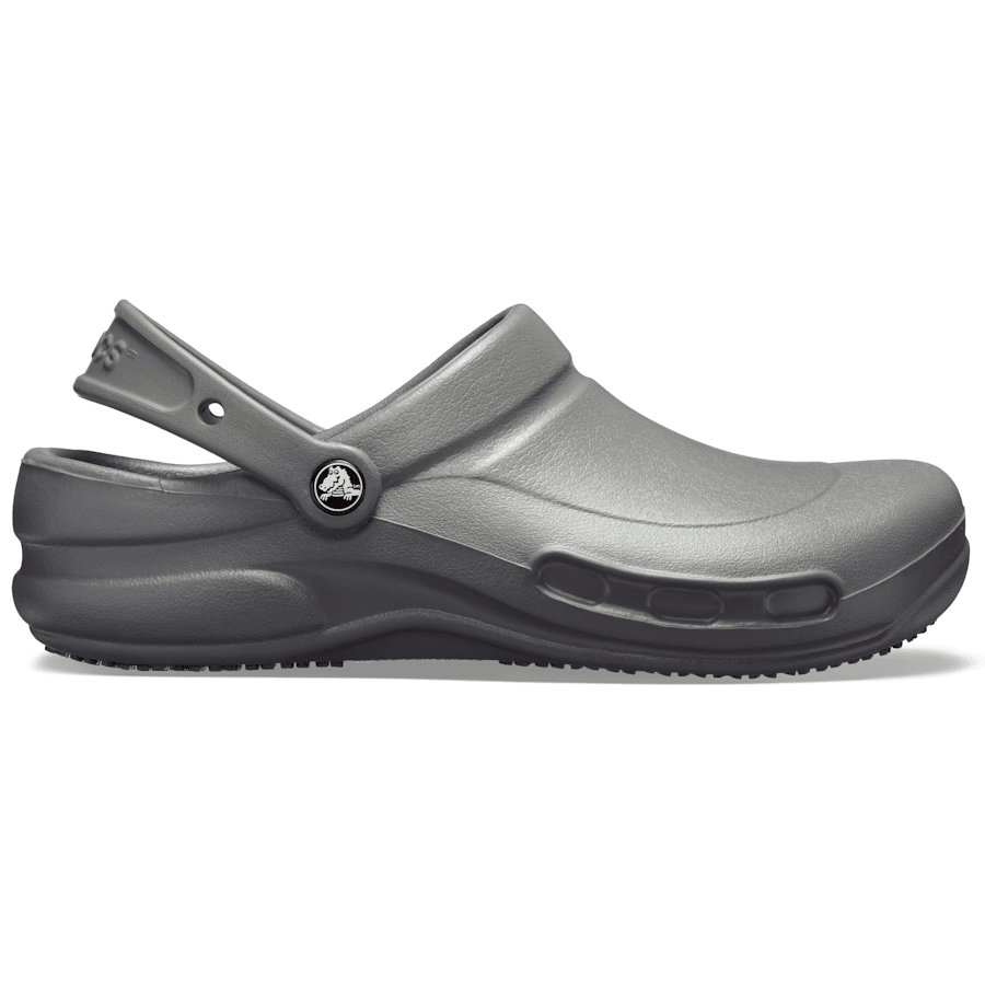 Slate Grey Bistro Work Clog - Side - Crocs PFD