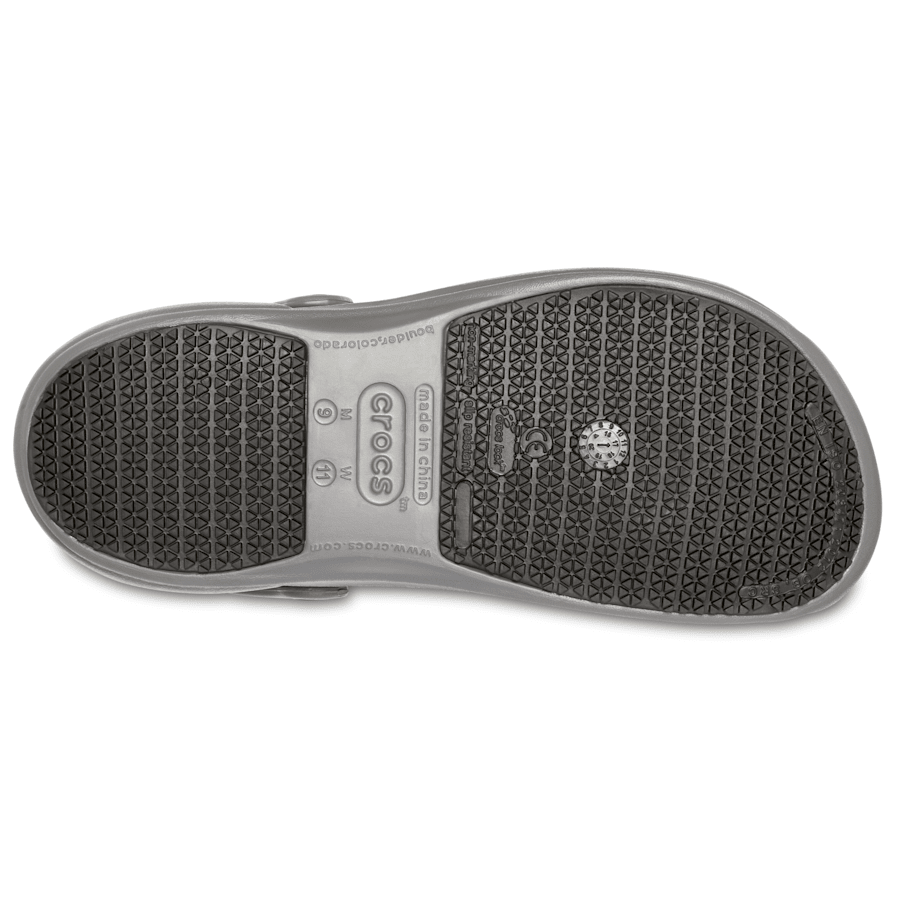 Slate Grey Bistro Work Clog - Bottom - Crocs PFD