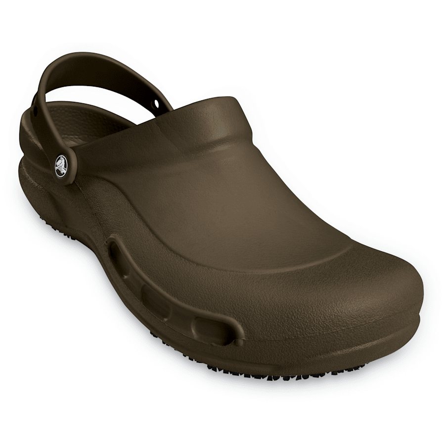 Chocolate Bistro Work Clog - Angle - Crocs PFD