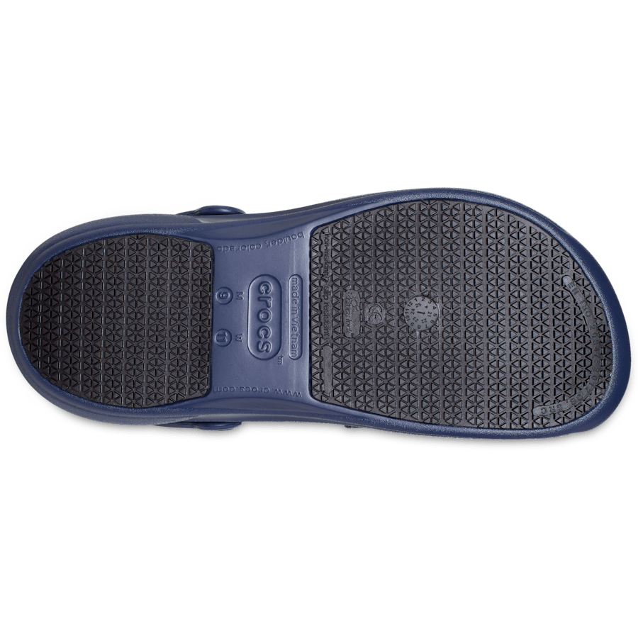 Navy Bistro Work Clog - Bottom - Crocs PFD