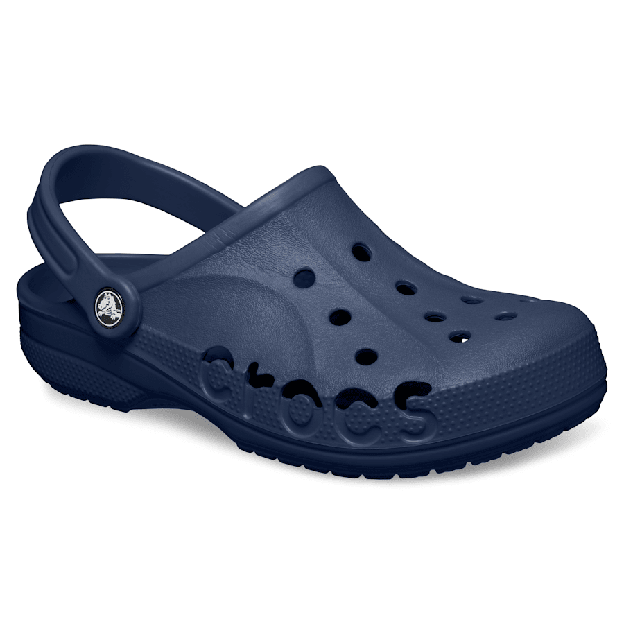 Navy Baya Clog - Angle - Crocs
