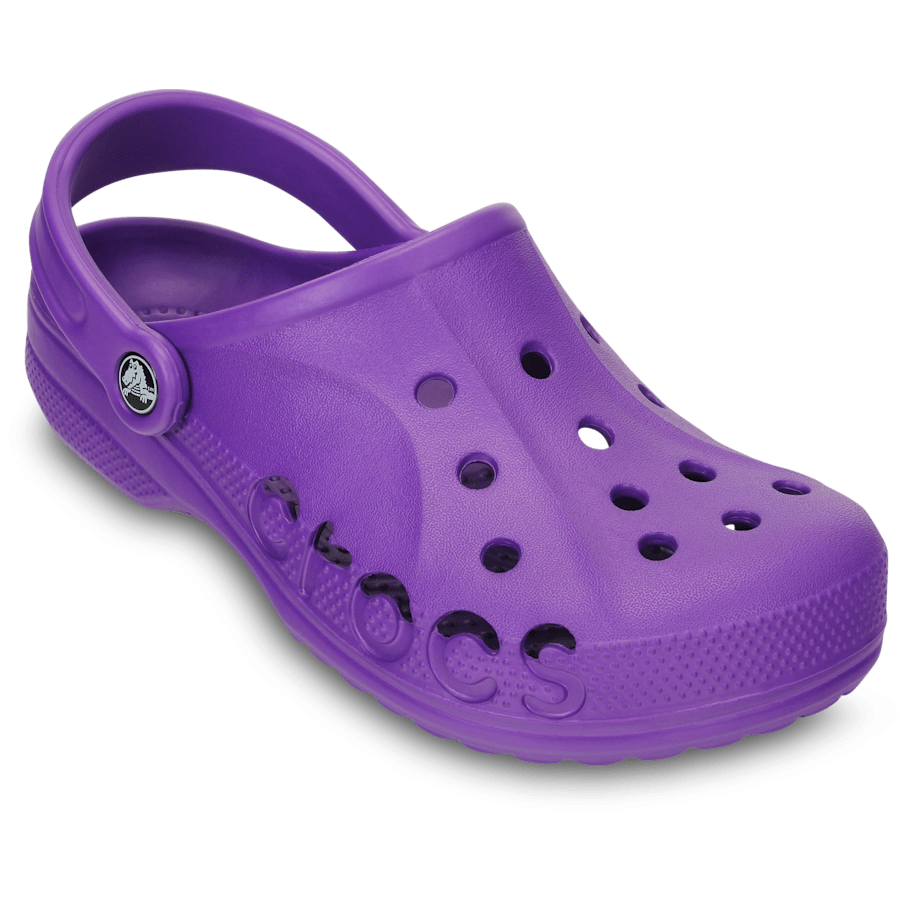 Neon Purple Baya Clog - Angle - Crocs