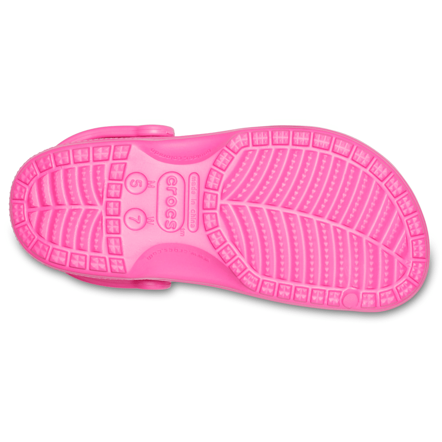 Neon Magenta Baya Clog - Bottom - Crocs