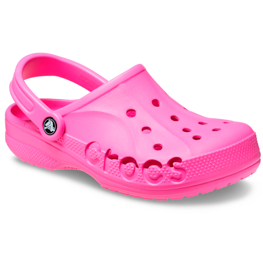 Electric Pink Baya Clog - Angle - Crocs