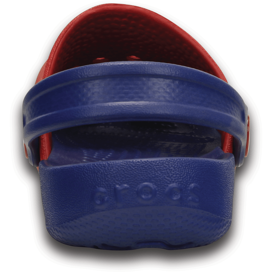 Pepper / Cerulean Blue Kids’ Electro Clog - Back - Crocs