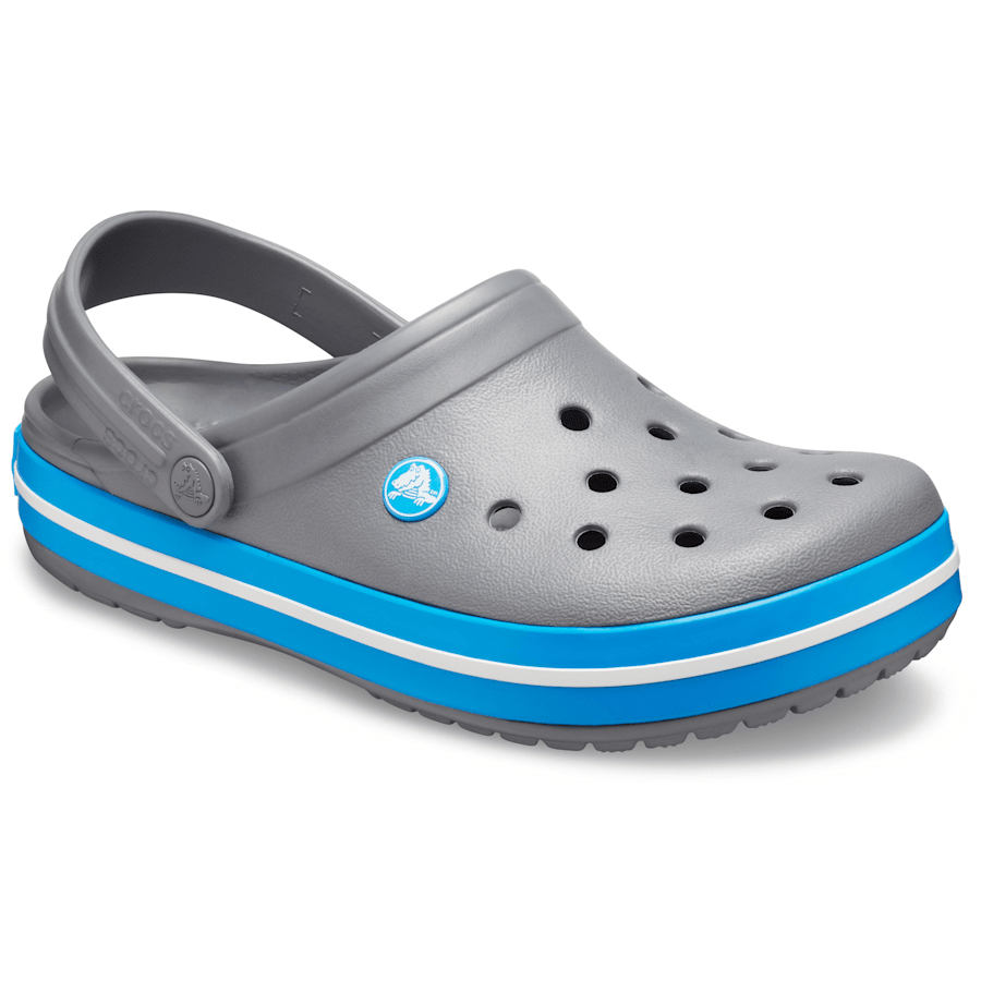 Charcoal / Ocean Crocband Clog - Schrägsicht - Crocs