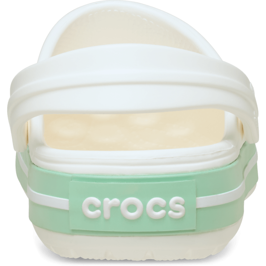 White / Spearmint Crocband™ Clog - Back - Crocs