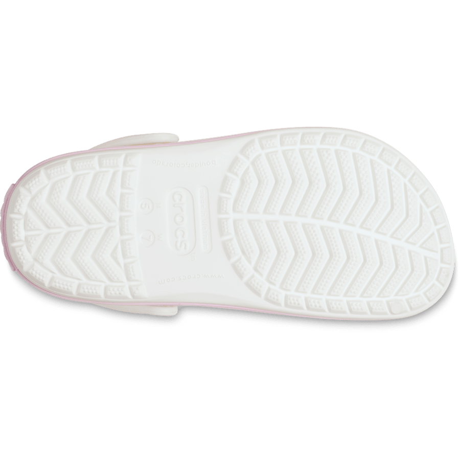 White / Pink Milk Crocband™ Clog - Bottom - Crocs