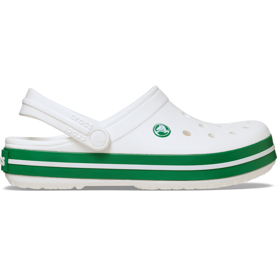 White / Green Ivy Crocband™ Clog - Side - Crocs