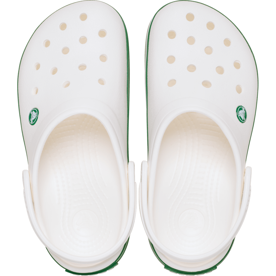 White / Green Ivy Crocband™ Clog - Top - Crocs