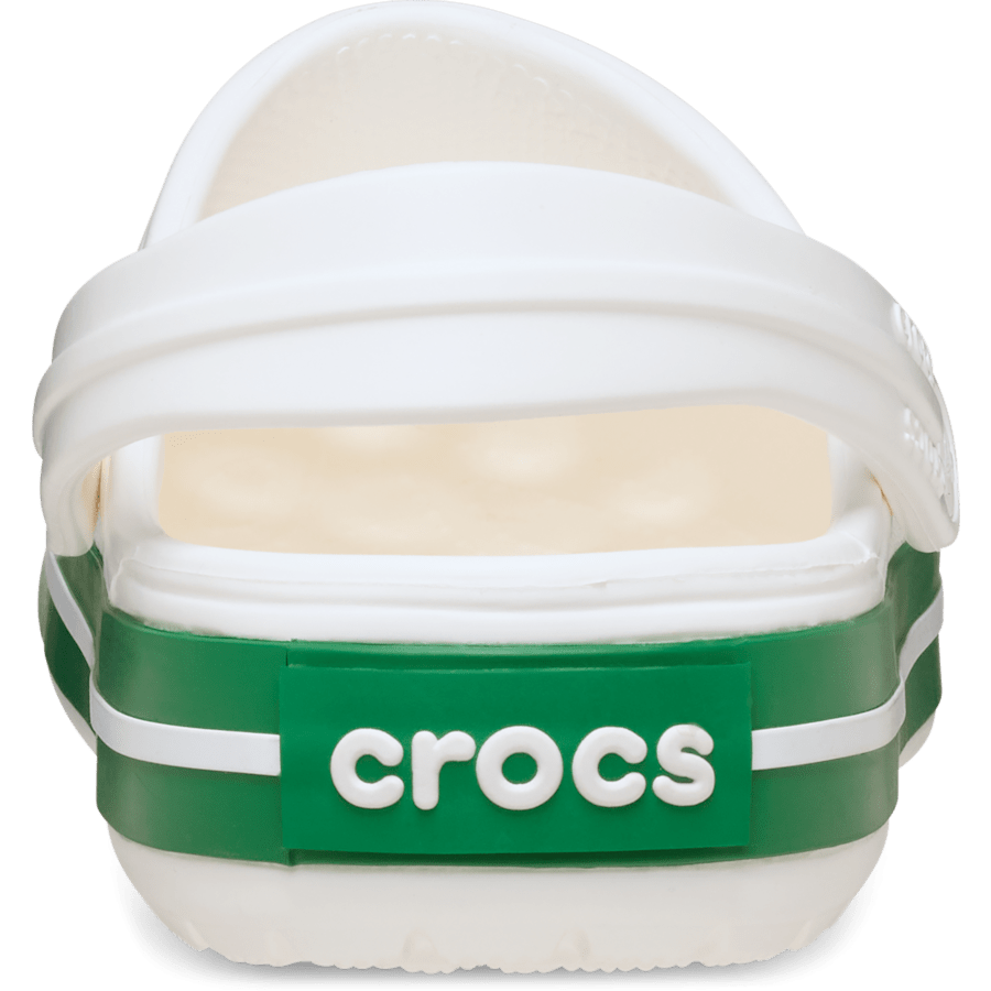 White / Green Ivy Crocband™ Clog - Back - Crocs