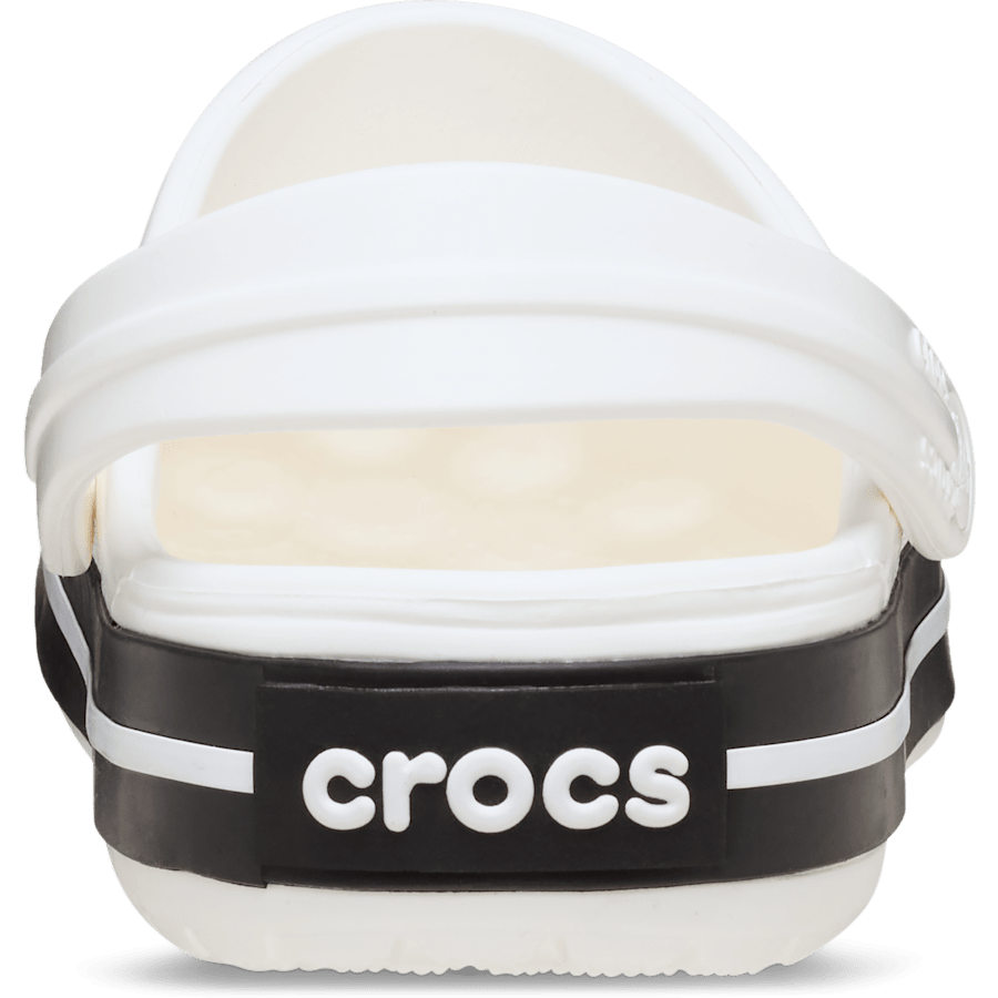 White/ White / Black Crocband™ Clog - Back - Crocs