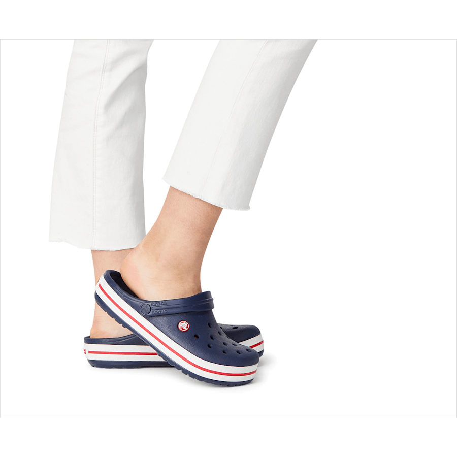 Navy Crocband™ Clog - Pair in Sun - Crocs