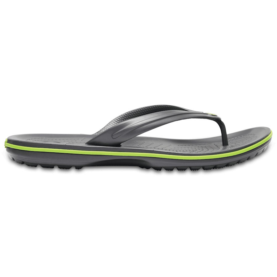 Graphite / Volt Green Crocband™ Flip - Side - Crocs