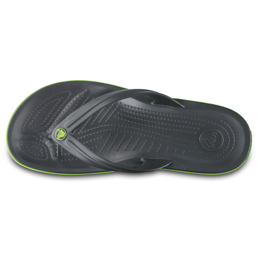 Graphite / Volt Green Crocband™ Flip - Top - Crocs