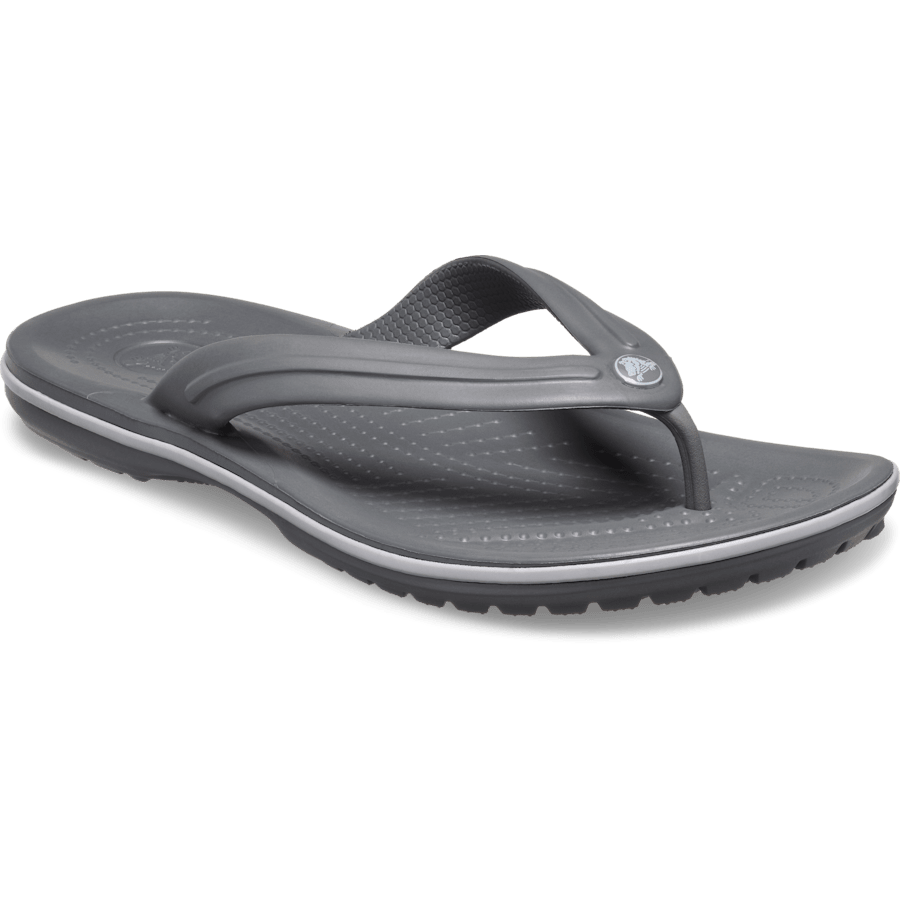 Slate Grey/Smoke Crocband™ Flip - Angle - Crocs