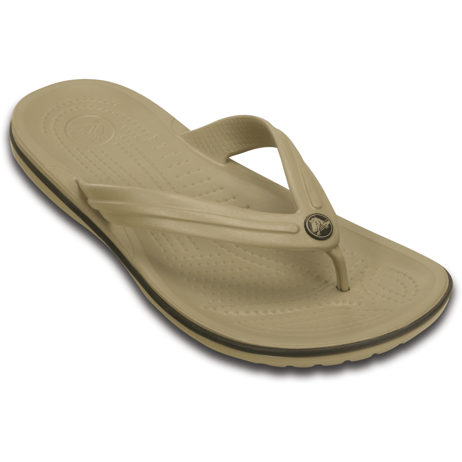 Tumbleweed / Espresso Crocband™ Flip - Angle - Crocs
