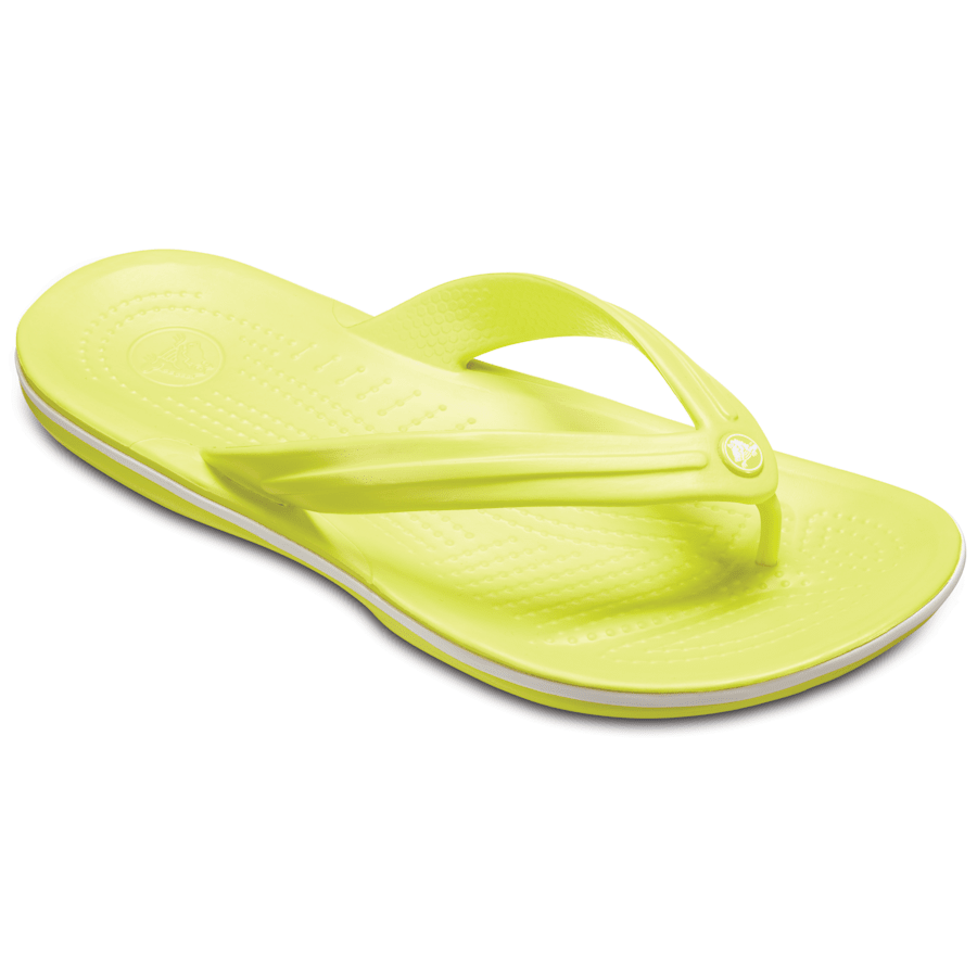 Tennis Ball Green/White Crocband™ Flip - Angle - Crocs