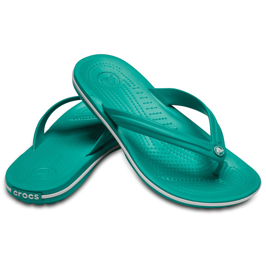 Tropical Teal/White Crocband™ Flip - Pair - Crocs